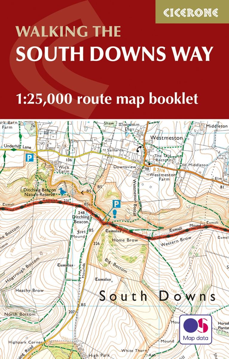 south downs way cycle route map