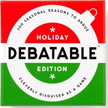 Green and red cover for Holiday debatable game