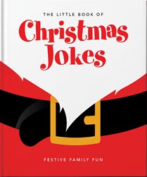 Bold graphic cover for Little Book of Christmas Jokes